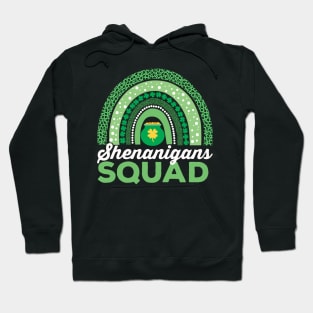 Shenanigans Squad St Patrick's Day Rainbow Team Hoodie